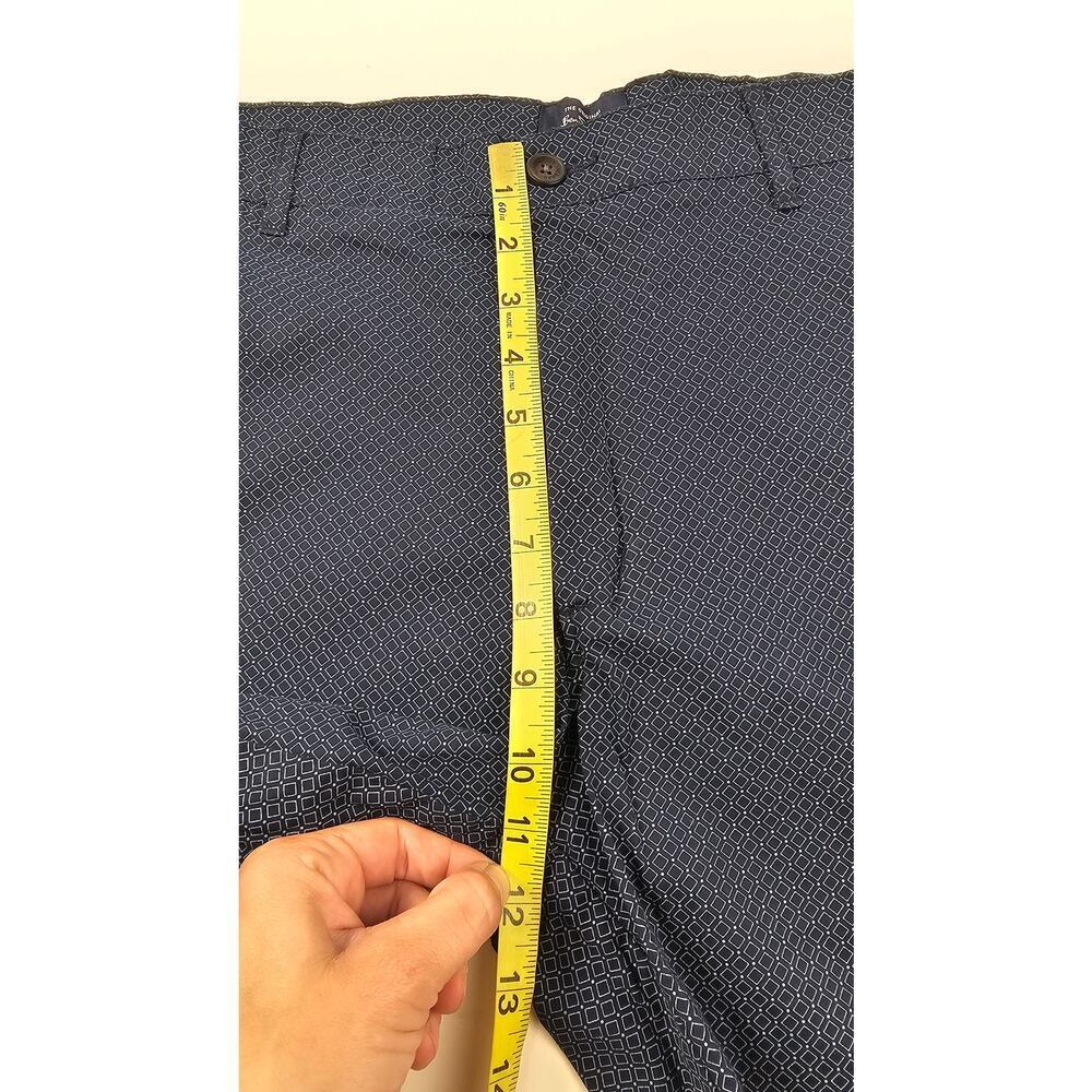 Essex Shorts chino micro geometric stretch fit golf preppy fun pattern 36 Mens - Picture 9 of 9